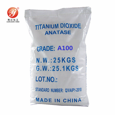 Χημική υλική έγκριση βαθμού ISO βιομηχανίας διοξειδίου A100 τιτανίου Anatase